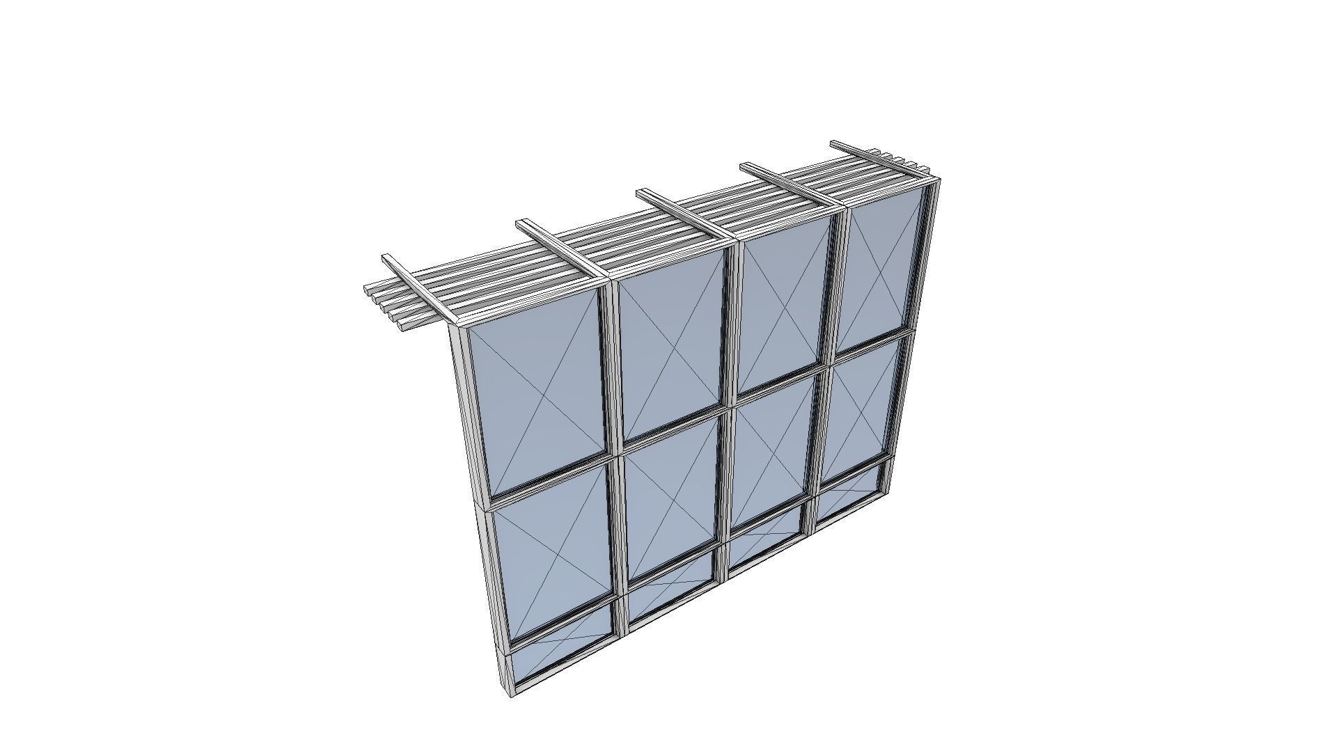 All furniture lightmapped SHC Quickoffice Low-poly 3D model_50