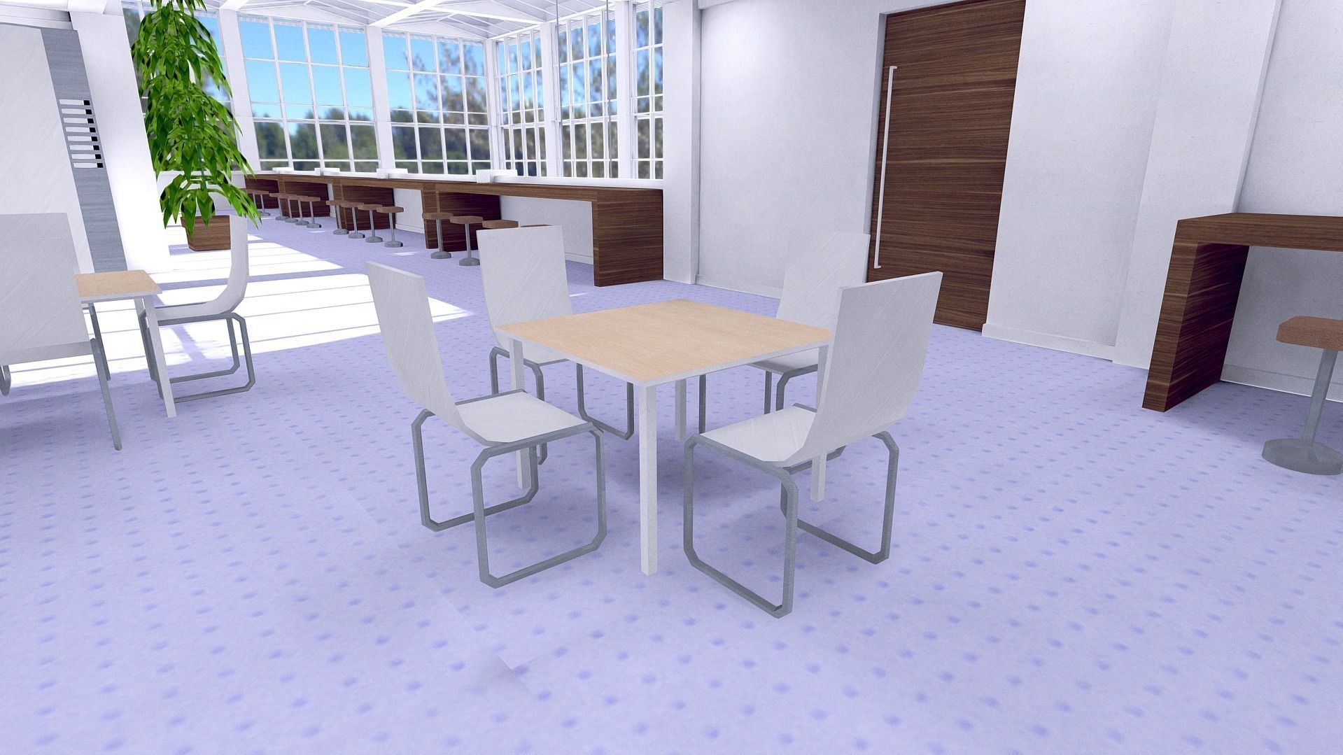 All furniture lightmapped SHC Quickoffice Low-poly 3D model_118