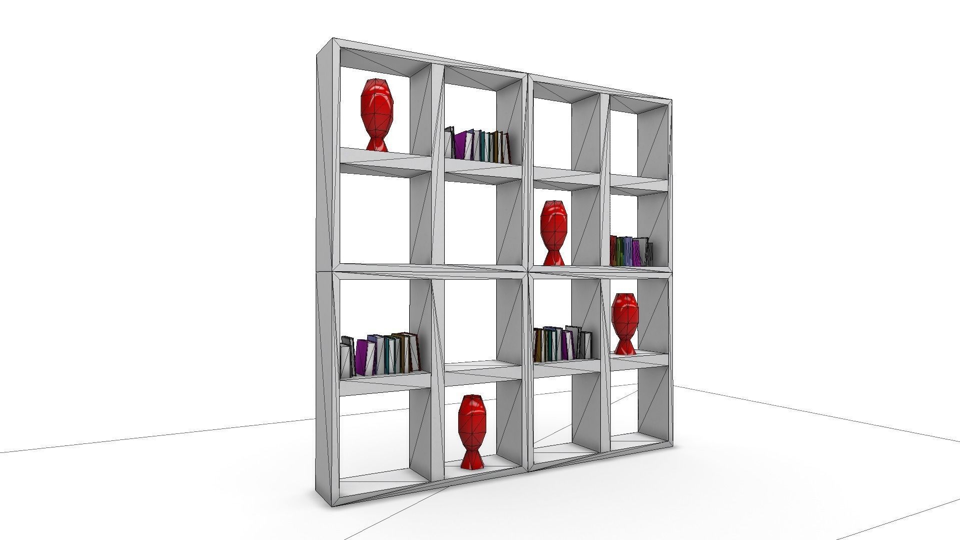 All furniture lightmapped SHC Quickoffice Low-poly 3D model_65