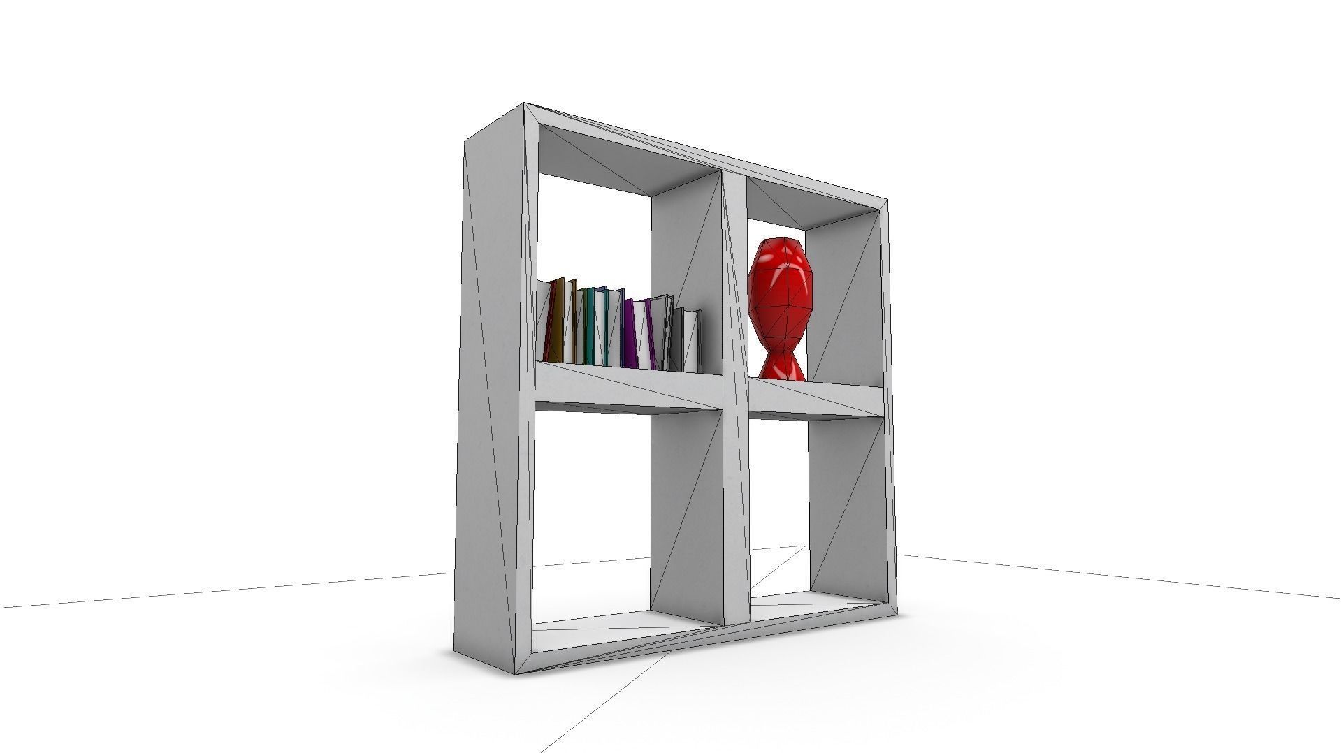 All furniture lightmapped SHC Quickoffice Low-poly 3D model_66