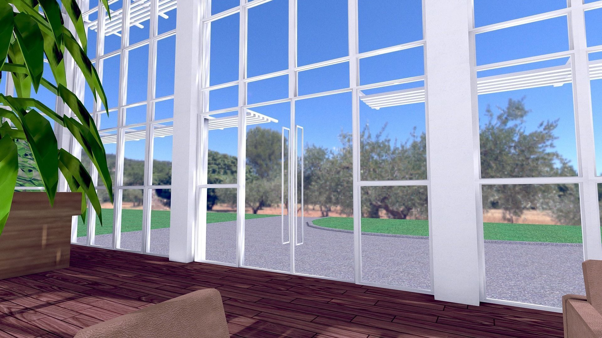 All furniture lightmapped SHC Quickoffice Low-poly 3D model_107