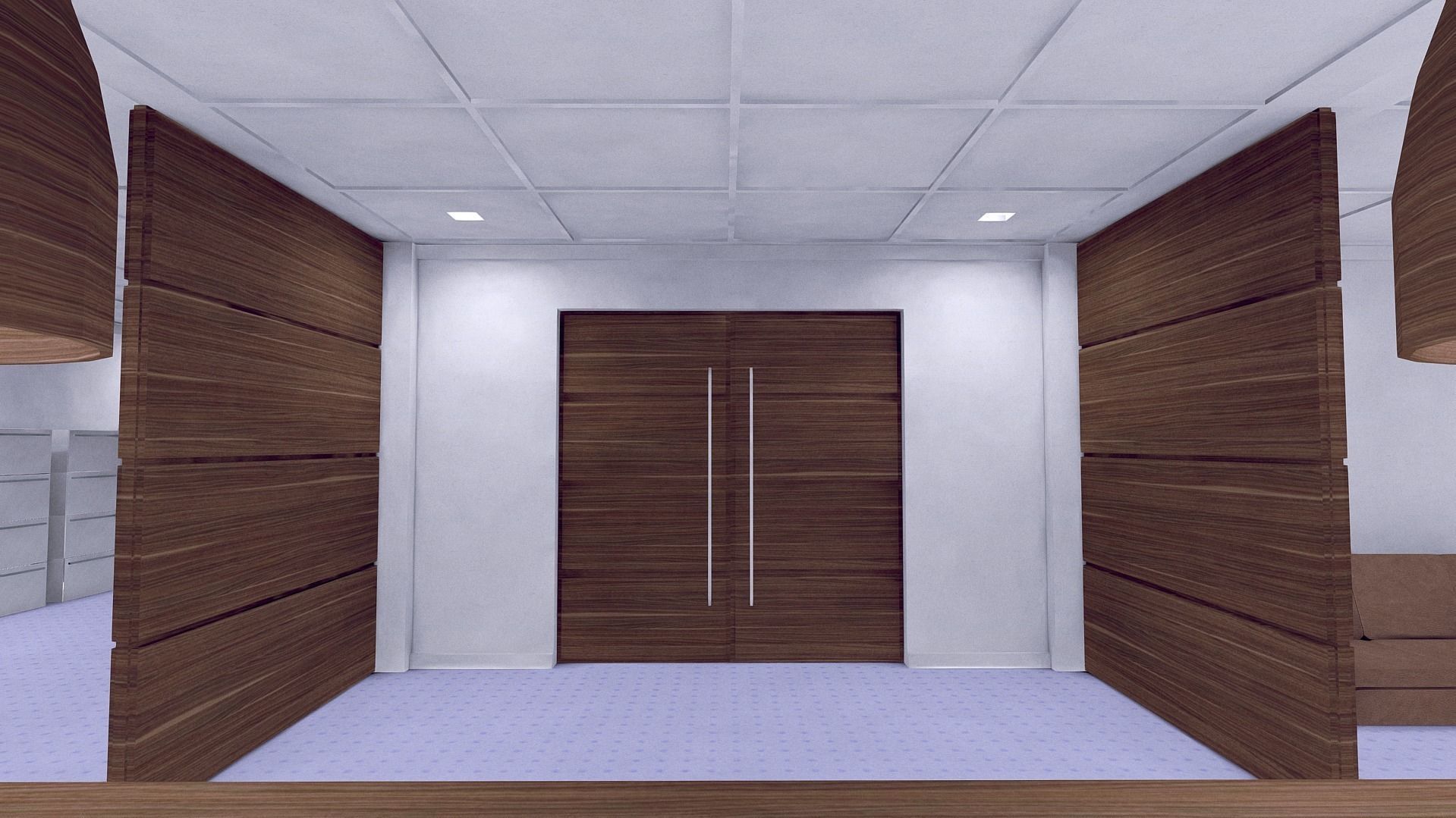 All furniture lightmapped SHC Quickoffice Low-poly 3D model_109