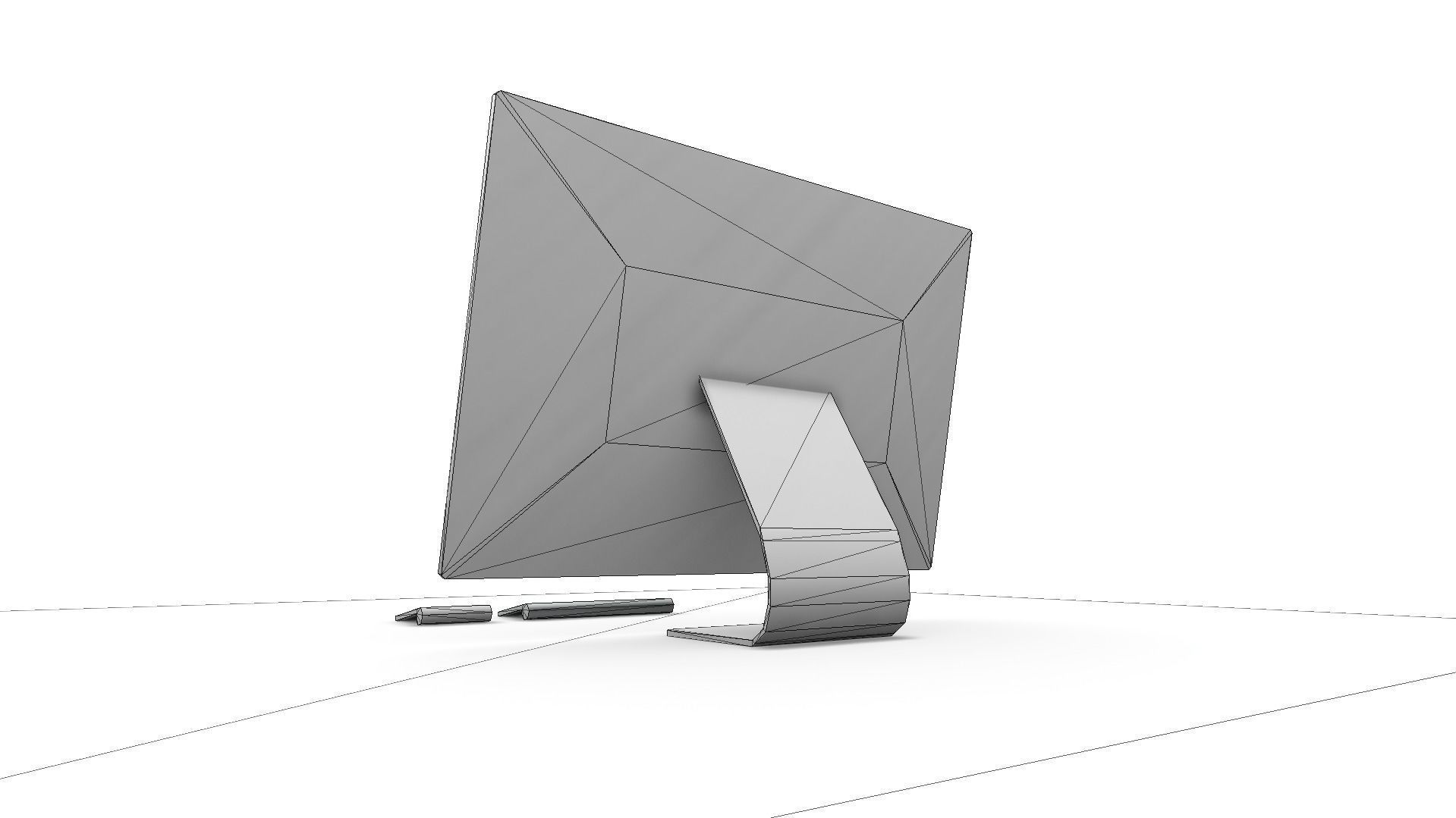 All furniture lightmapped SHC Quickoffice Low-poly 3D model_61