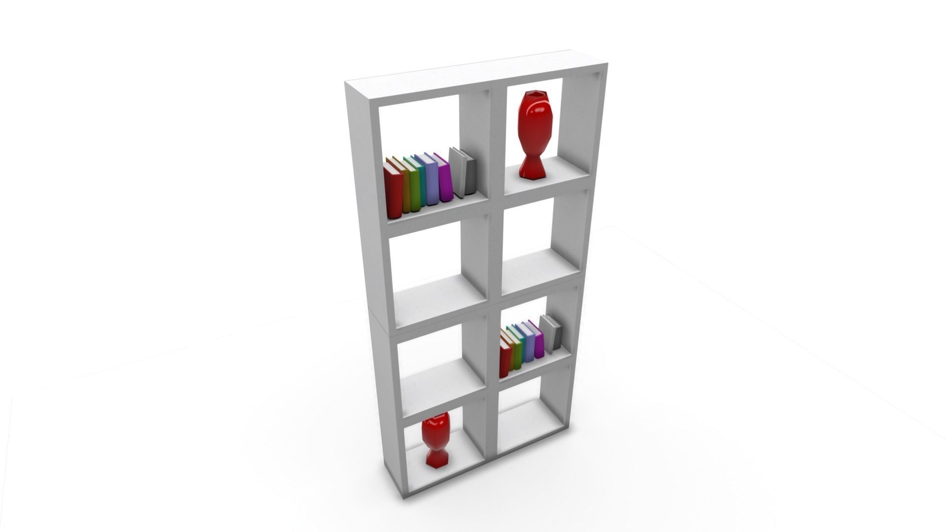 All furniture lightmapped SHC Quickoffice Low-poly 3D model_53
