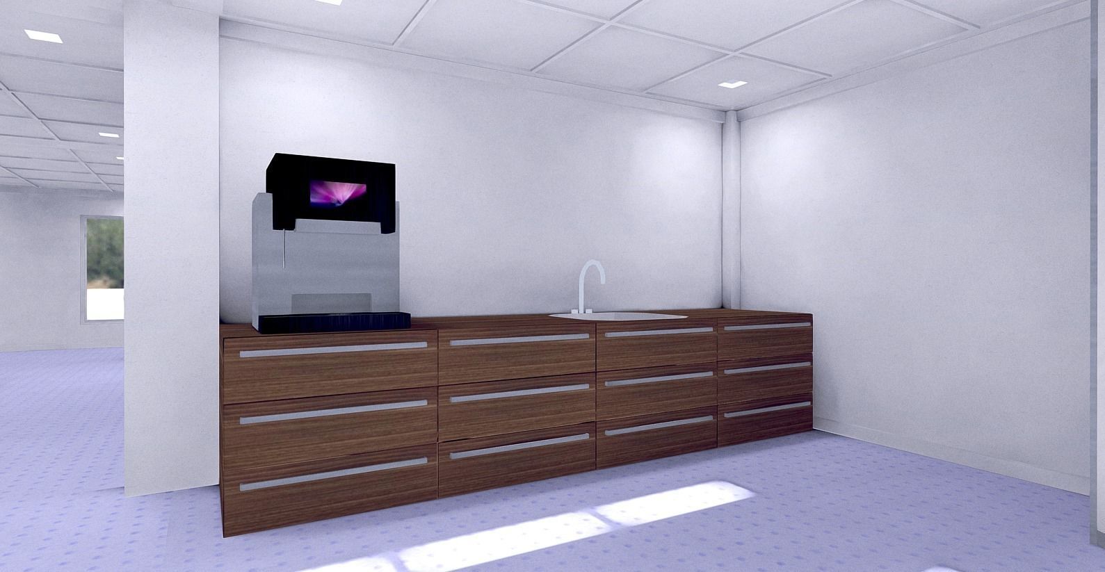 All furniture lightmapped SHC Quickoffice Low-poly 3D model_136