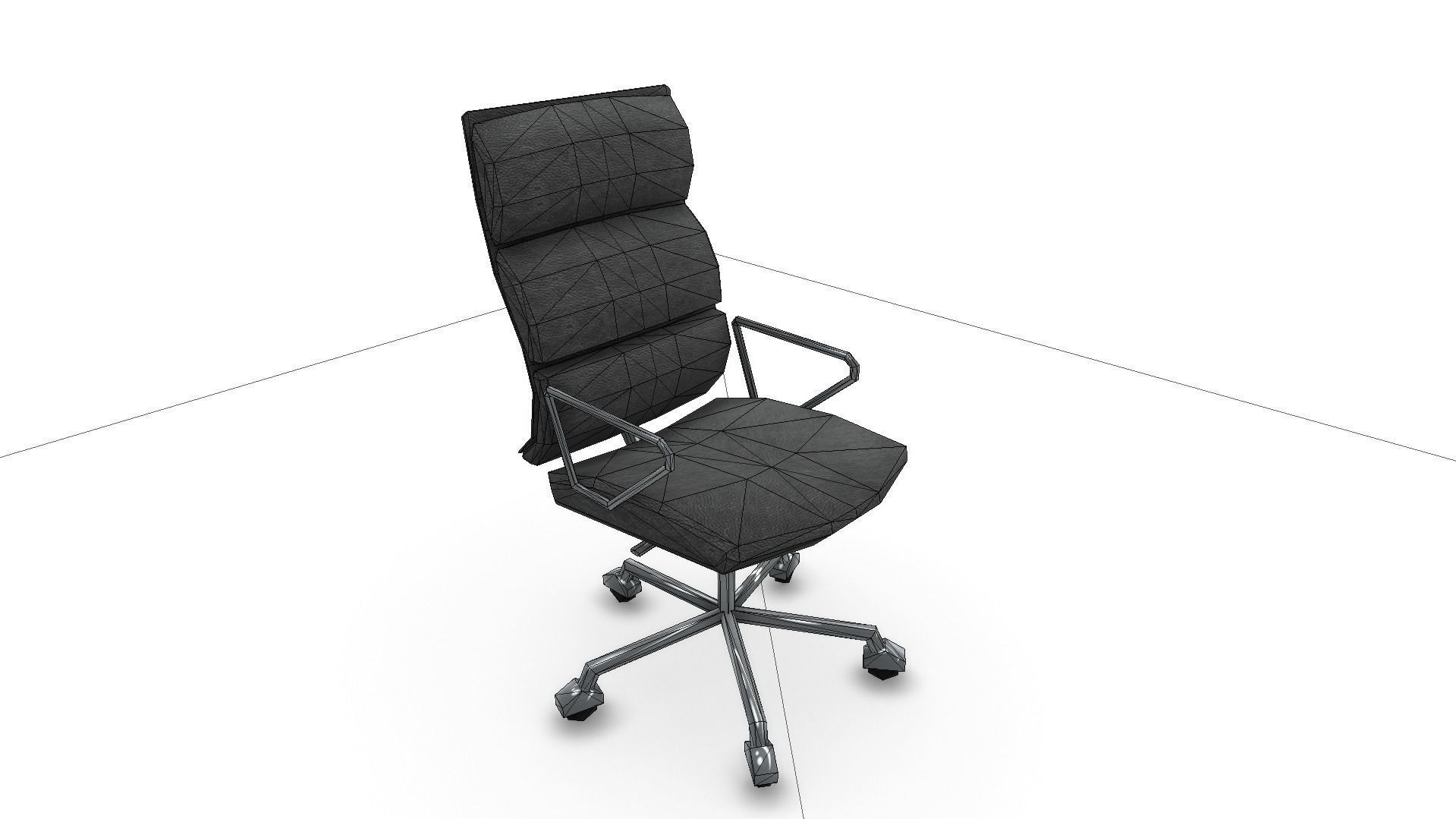 All furniture lightmapped SHC Quickoffice Low-poly 3D model_162