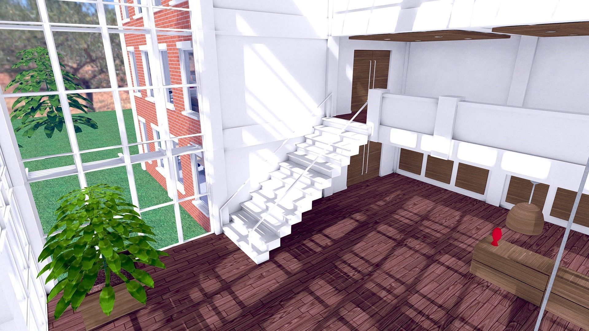 All furniture lightmapped SHC Quickoffice Low-poly 3D model_229