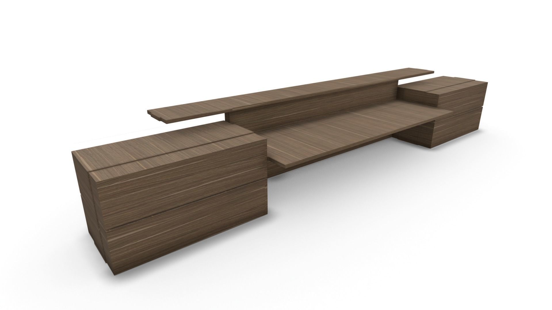 All furniture lightmapped SHC Quickoffice Low-poly 3D model_197