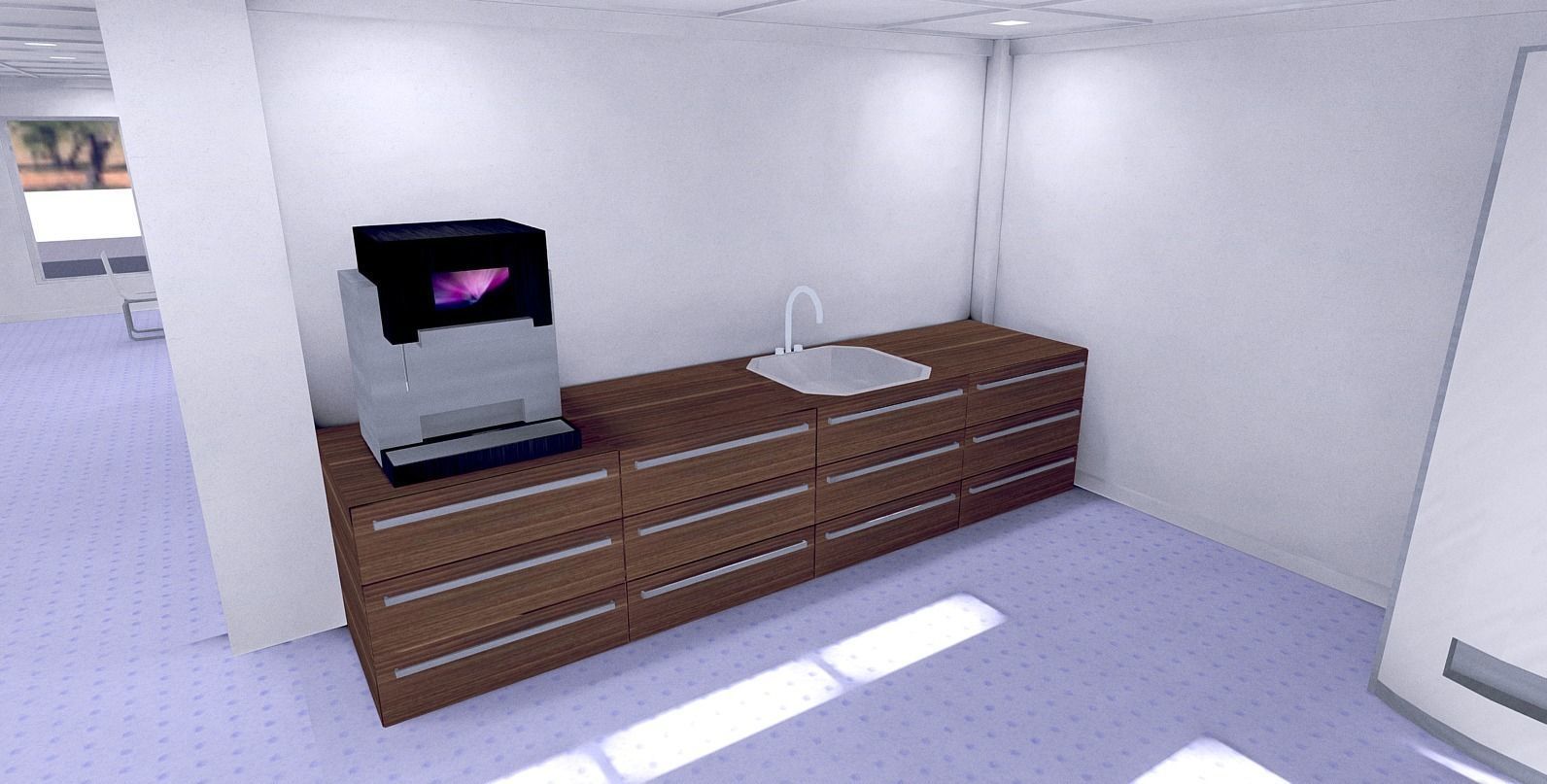 All furniture lightmapped SHC Quickoffice Low-poly 3D model_212