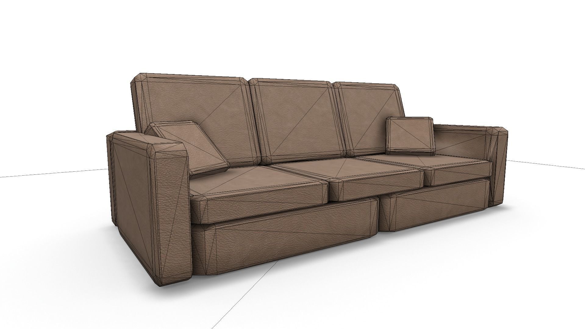 All furniture lightmapped SHC Quickoffice Low-poly 3D model_227