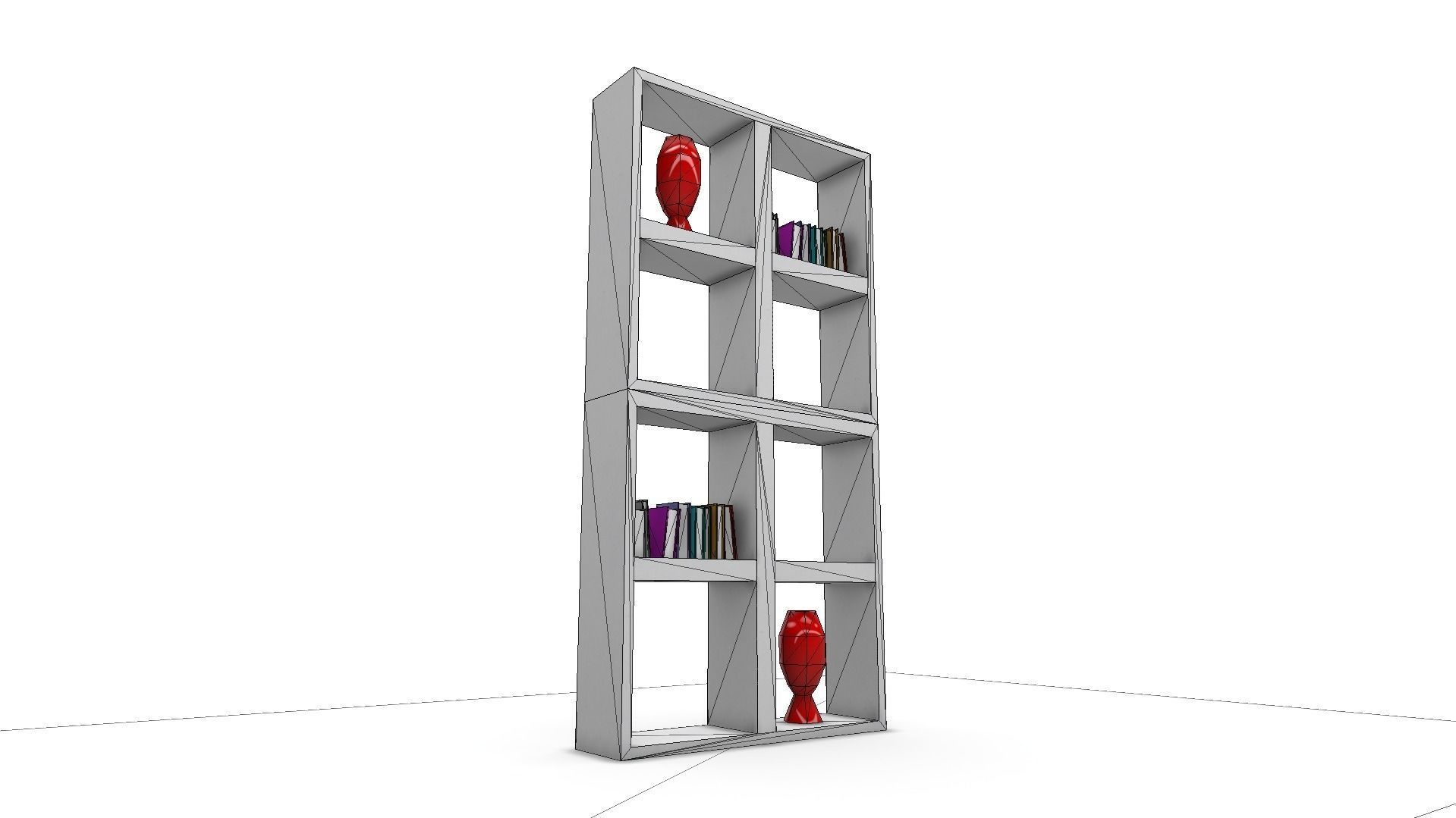 All furniture lightmapped SHC Quickoffice Low-poly 3D model_52