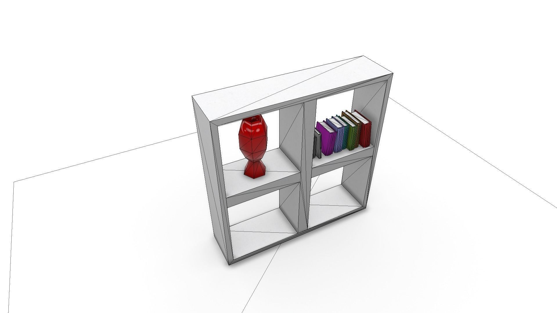 All furniture lightmapped SHC Quickoffice Low-poly 3D model_71
