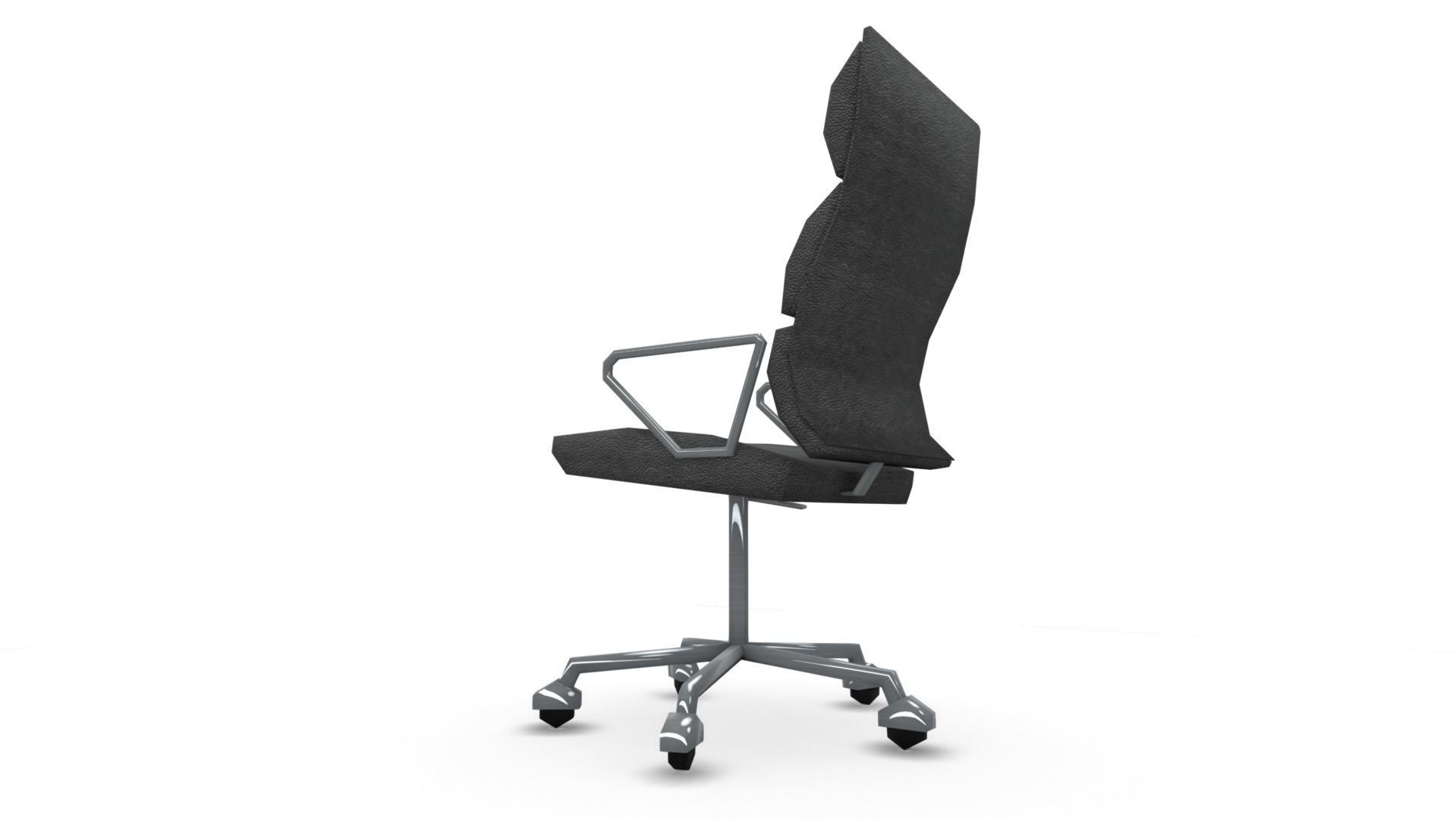 All furniture lightmapped SHC Quickoffice Low-poly 3D model_157