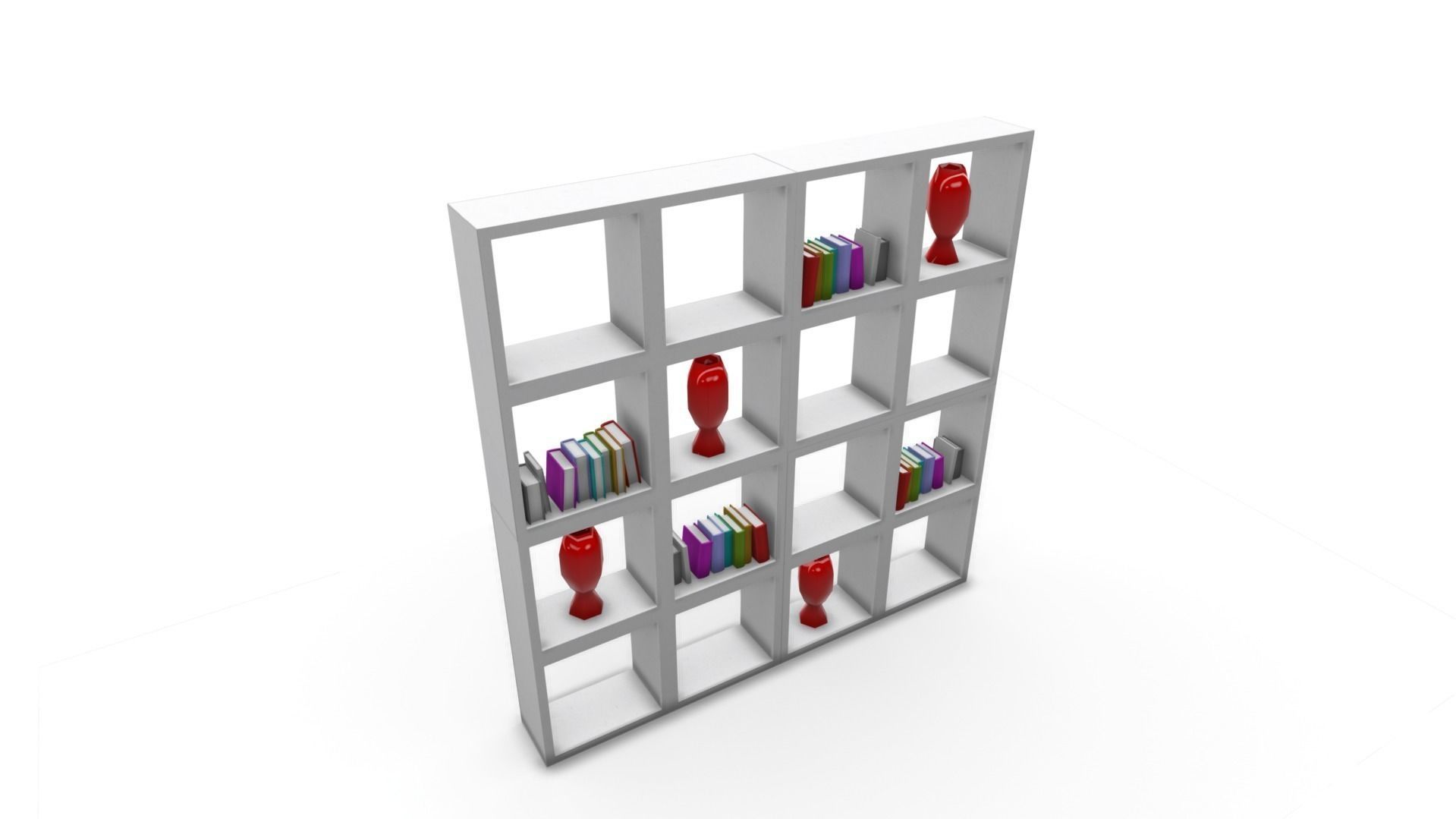 All furniture lightmapped SHC Quickoffice Low-poly 3D model_64