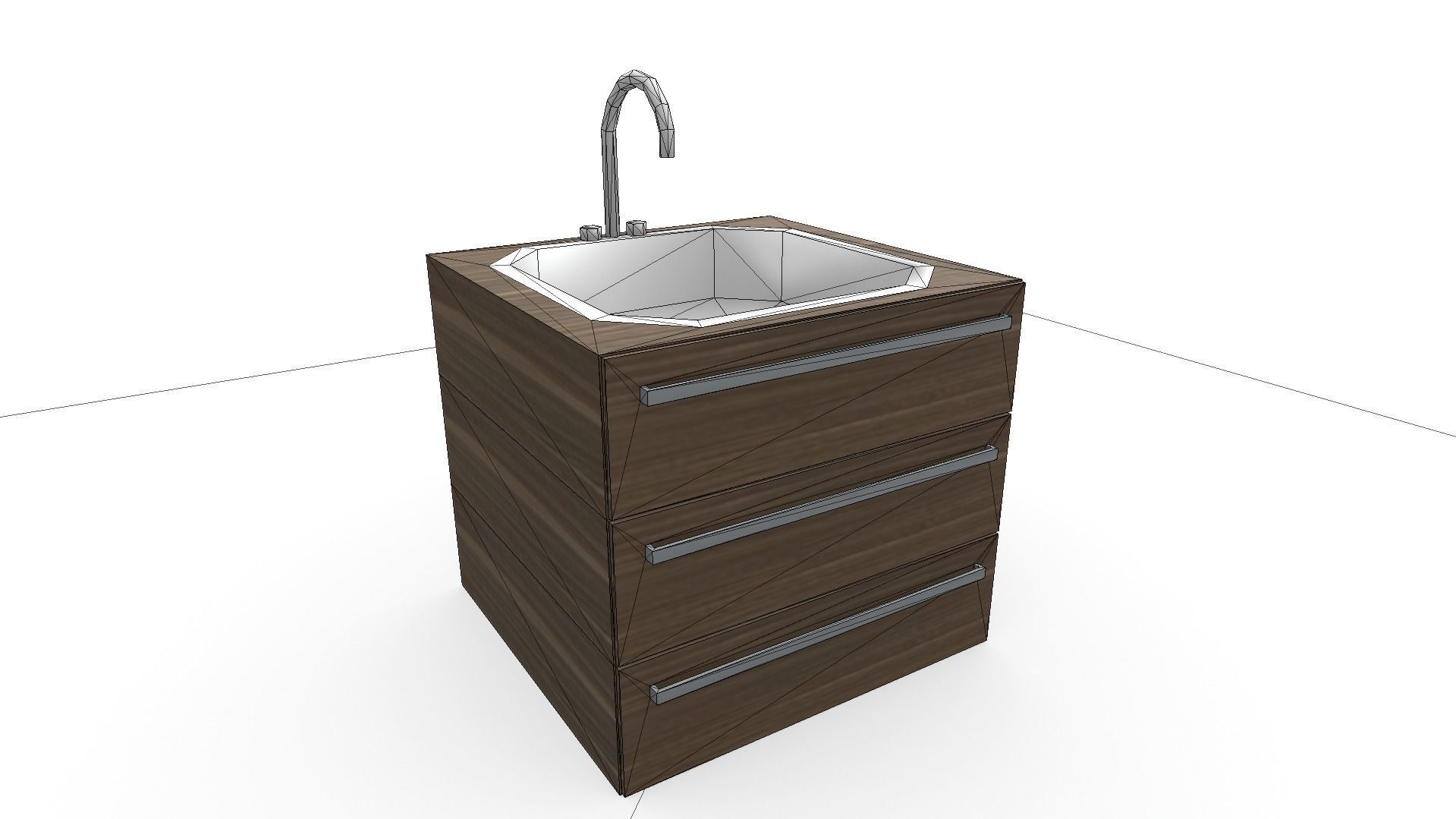 All furniture lightmapped SHC Quickoffice Low-poly 3D model_208