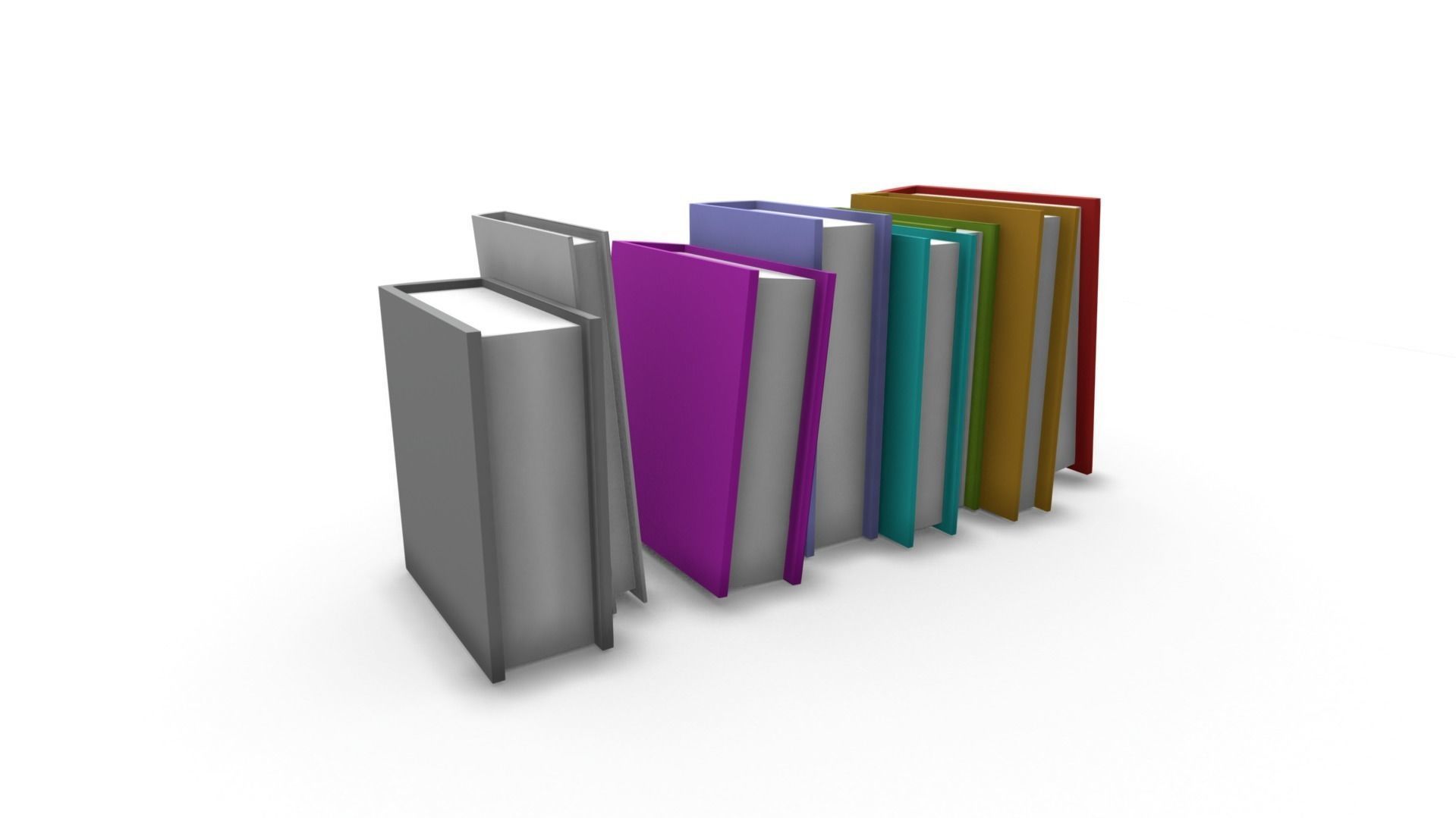 All furniture lightmapped SHC Quickoffice Low-poly 3D model_26