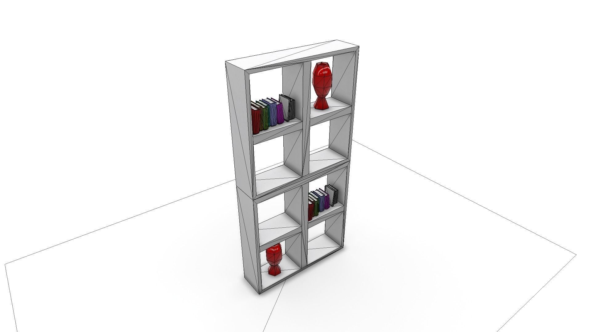 All furniture lightmapped SHC Quickoffice Low-poly 3D model_56