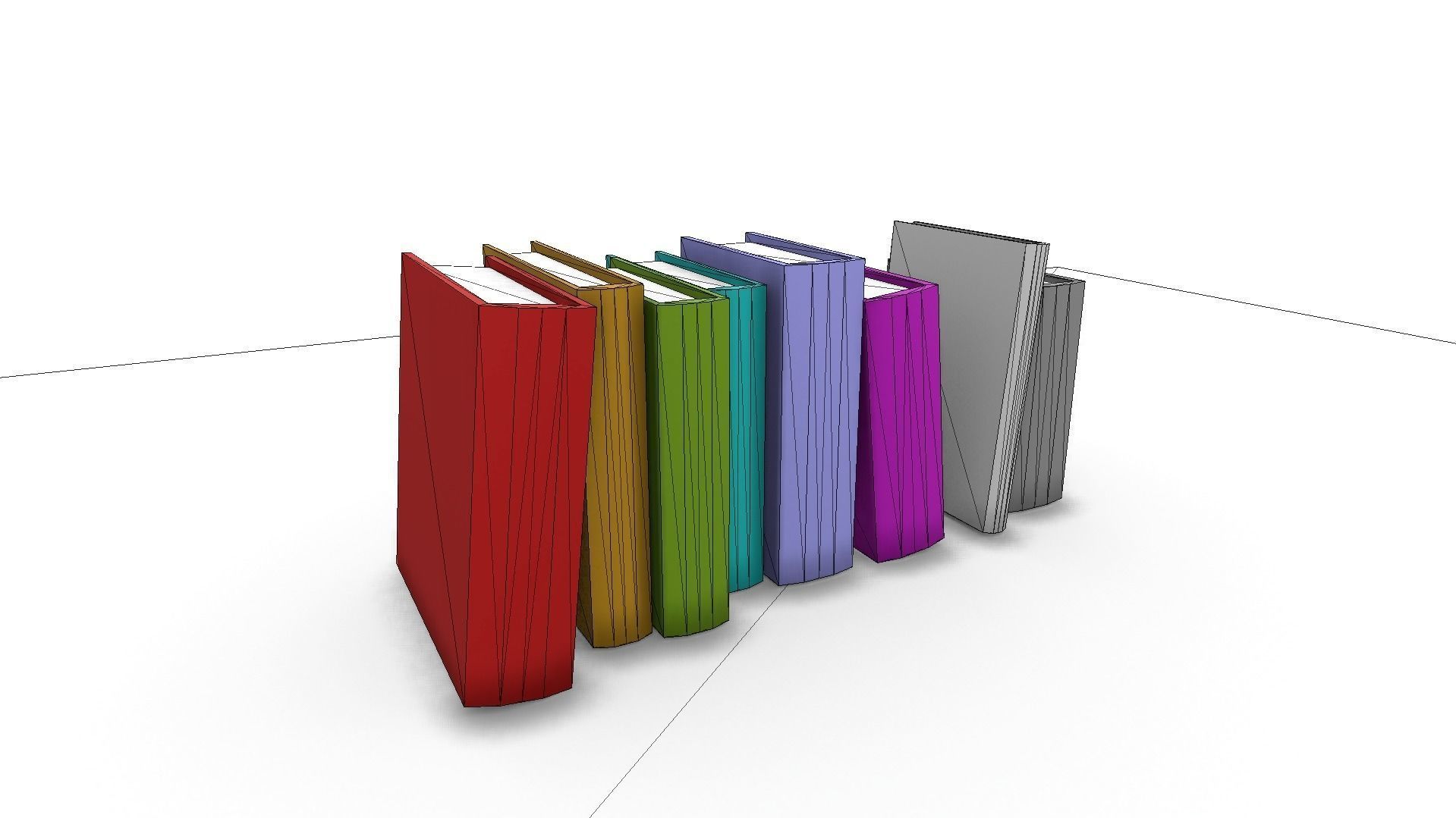 All furniture lightmapped SHC Quickoffice Low-poly 3D model_27