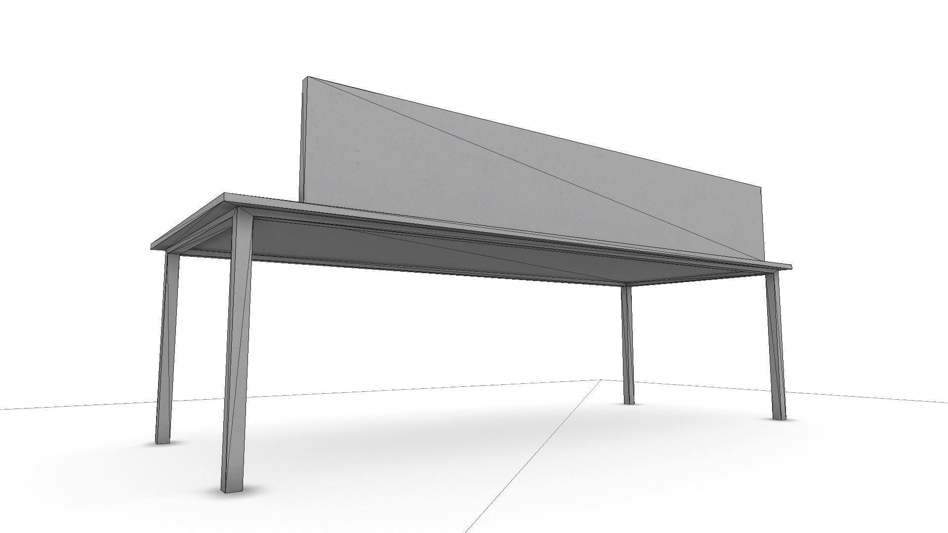 All furniture lightmapped SHC Quickoffice Low-poly 3D model_165