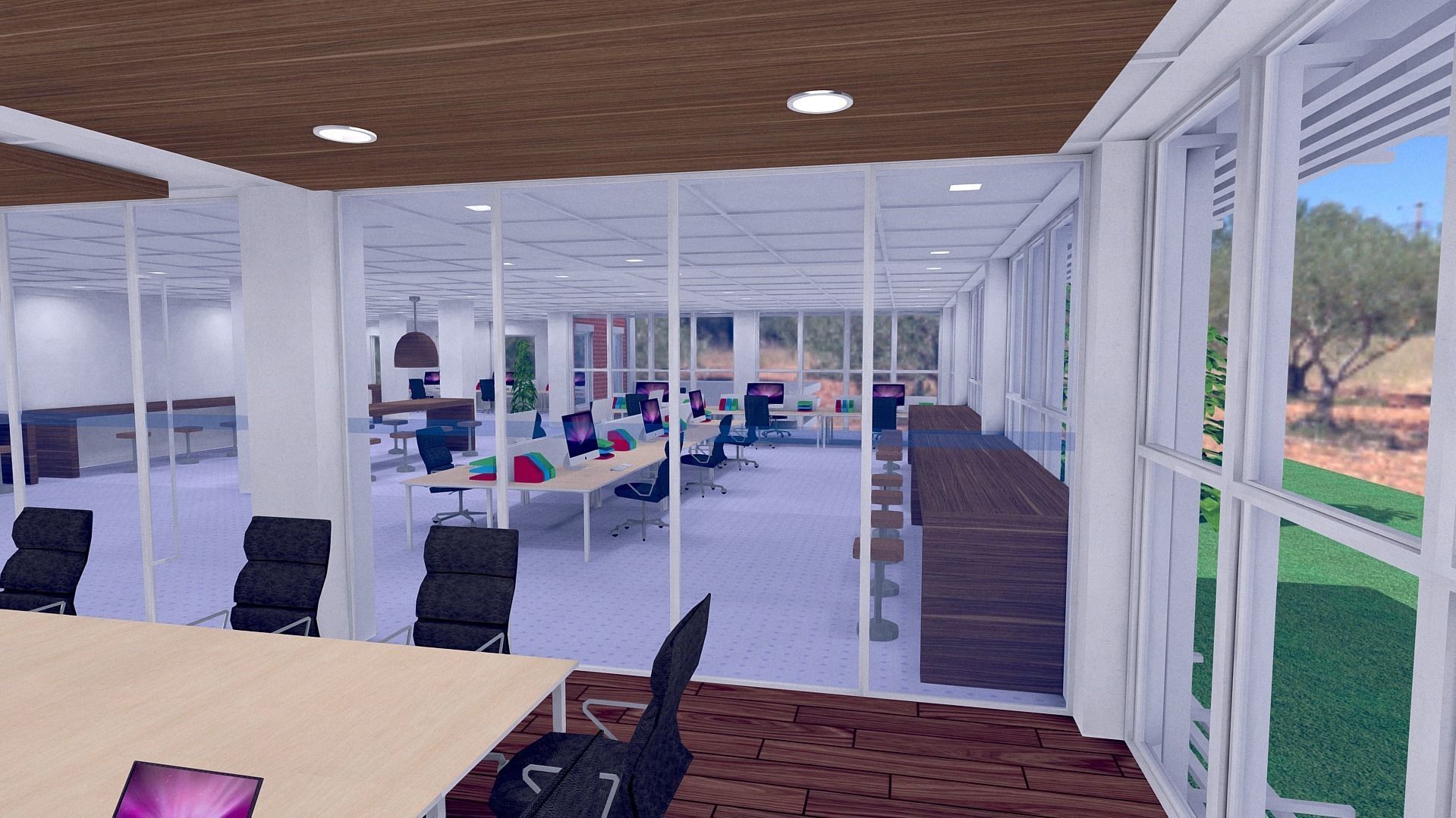 All furniture lightmapped SHC Quickoffice Low-poly 3D model_124