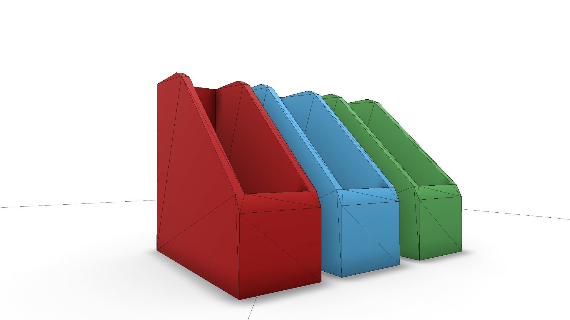 All furniture lightmapped SHC Quickoffice Low-poly 3D model_169
