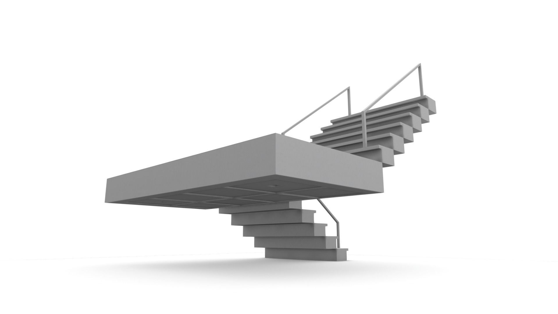 All furniture lightmapped SHC Quickoffice Low-poly 3D model_95