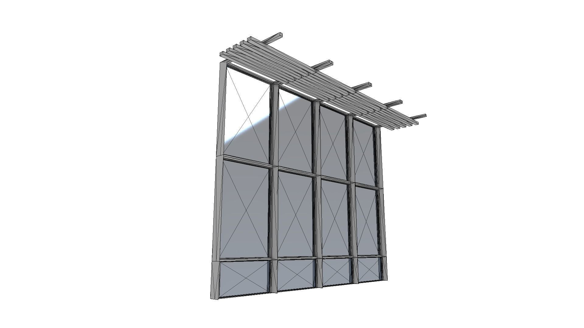 All furniture lightmapped SHC Quickoffice Low-poly 3D model_49