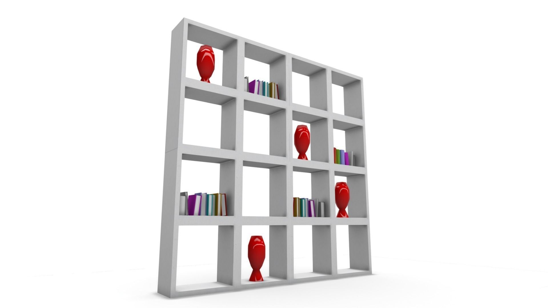 All furniture lightmapped SHC Quickoffice Low-poly 3D model_63