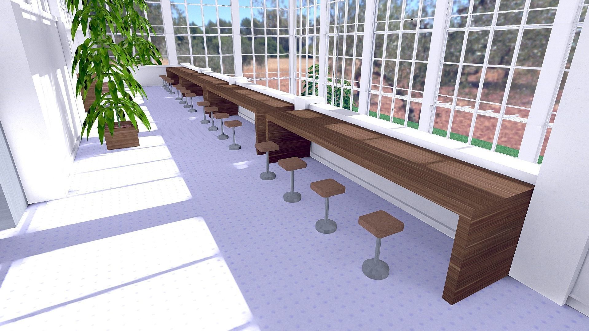 All furniture lightmapped SHC Quickoffice Low-poly 3D model_247
