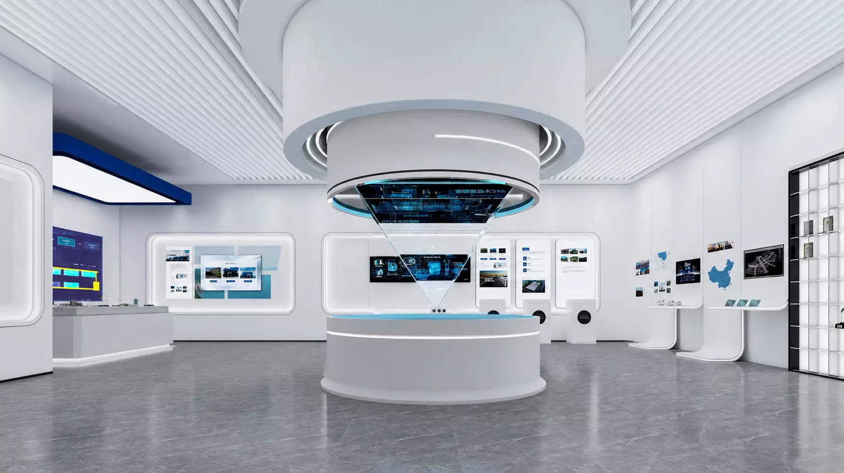 Digital Exhibition Center Smart Infrastructure Scene 3D model