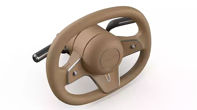 Huawei Stelato Steering Wheel Brown 3D model 6