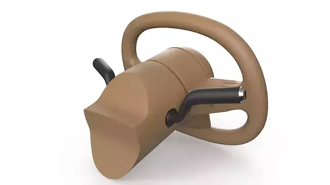 Huawei Stelato Steering Wheel Brown 3D model 5