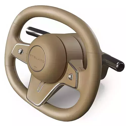 Huawei Stelato Steering Wheel Brown 3D model 7