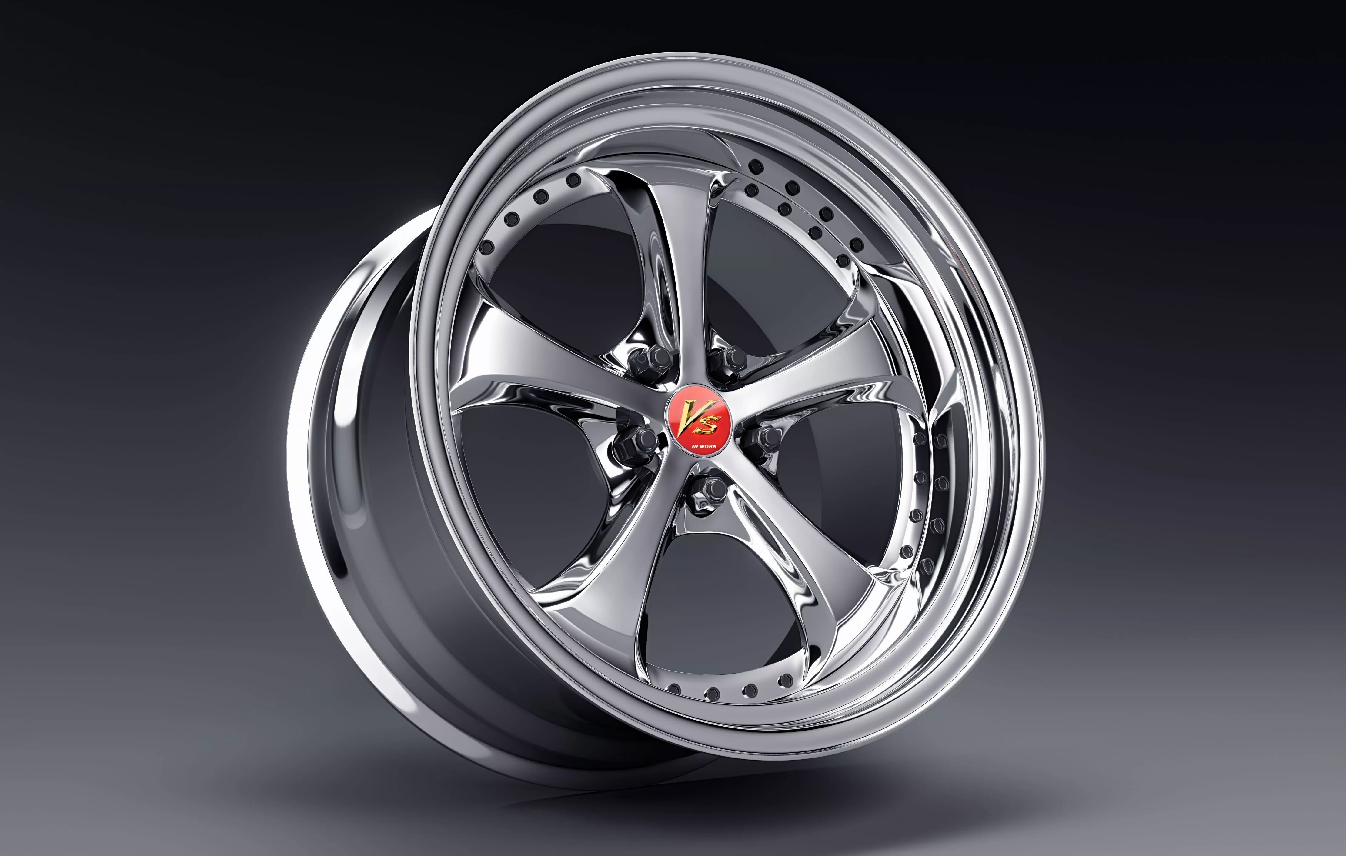 Work VS-KF wheel Low-poly 3D model