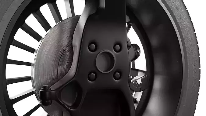 Huawey Stelato Car Wheel 3D model 7