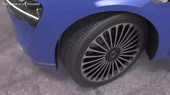 Huawey Stelato Car Wheel 3D model 4