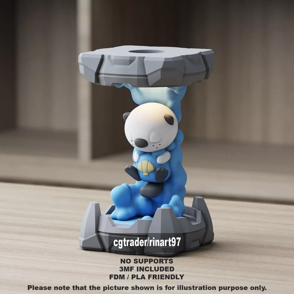 Oshawott in the Clone Lab 3D print model