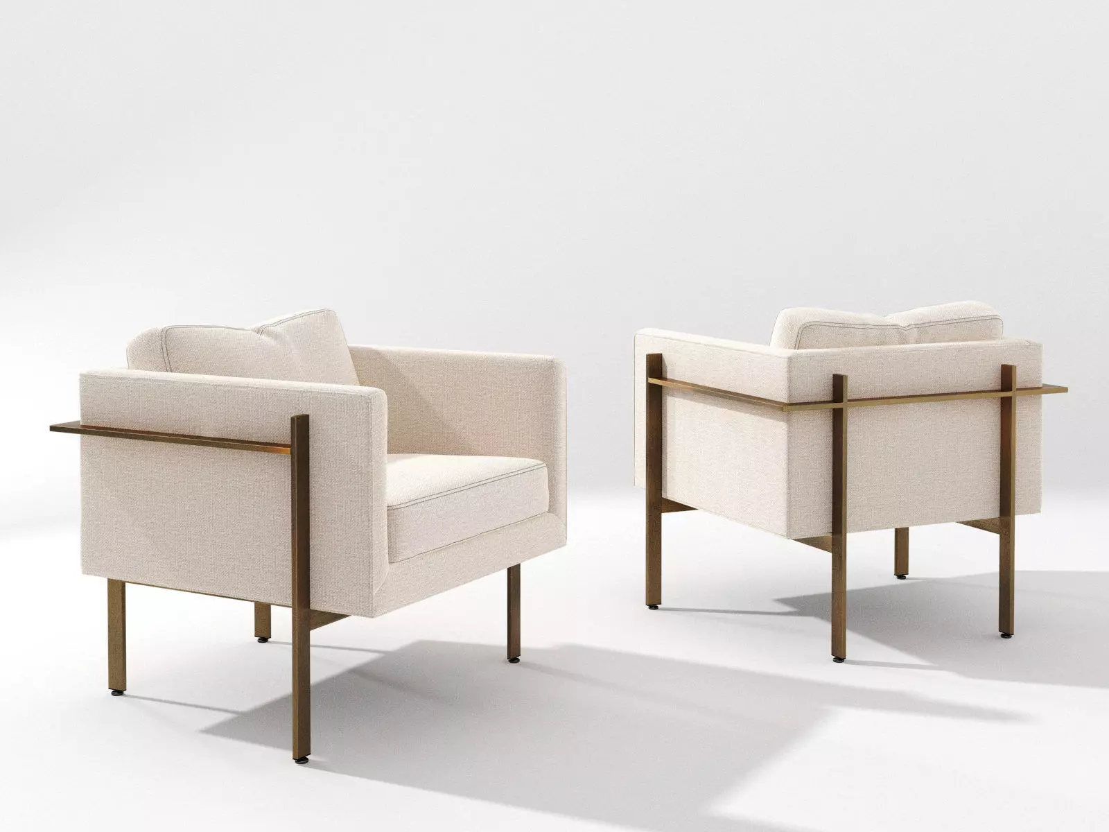 Drop In Armchair 3D model_0