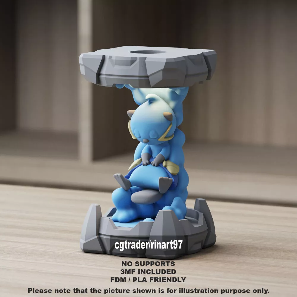 Dewott in the Clone Lab 3D print model