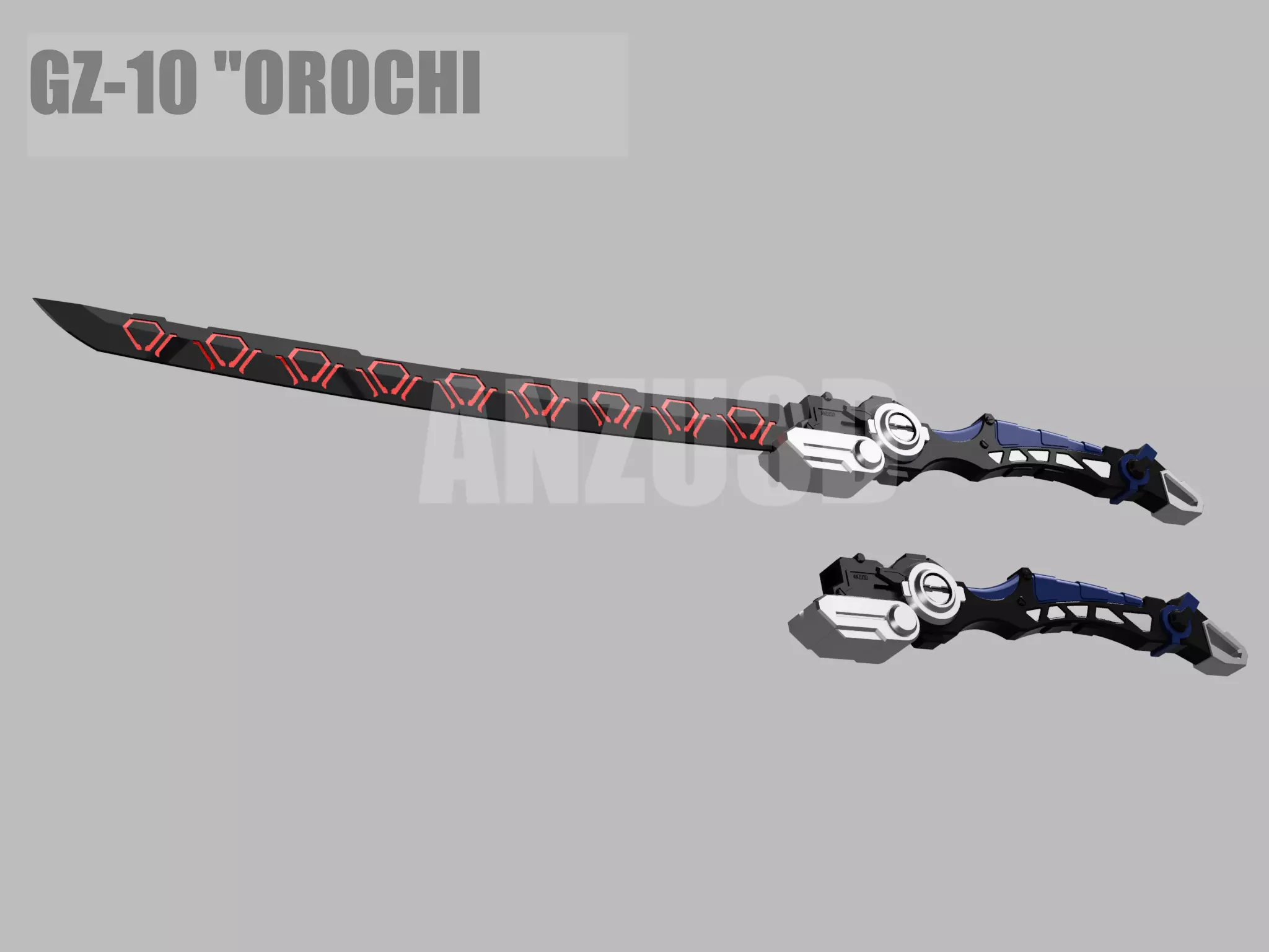 GZ-10 OROCHI Kamen Rider G7 - KR Agito Cosplay Prop 3D Model 3D print model