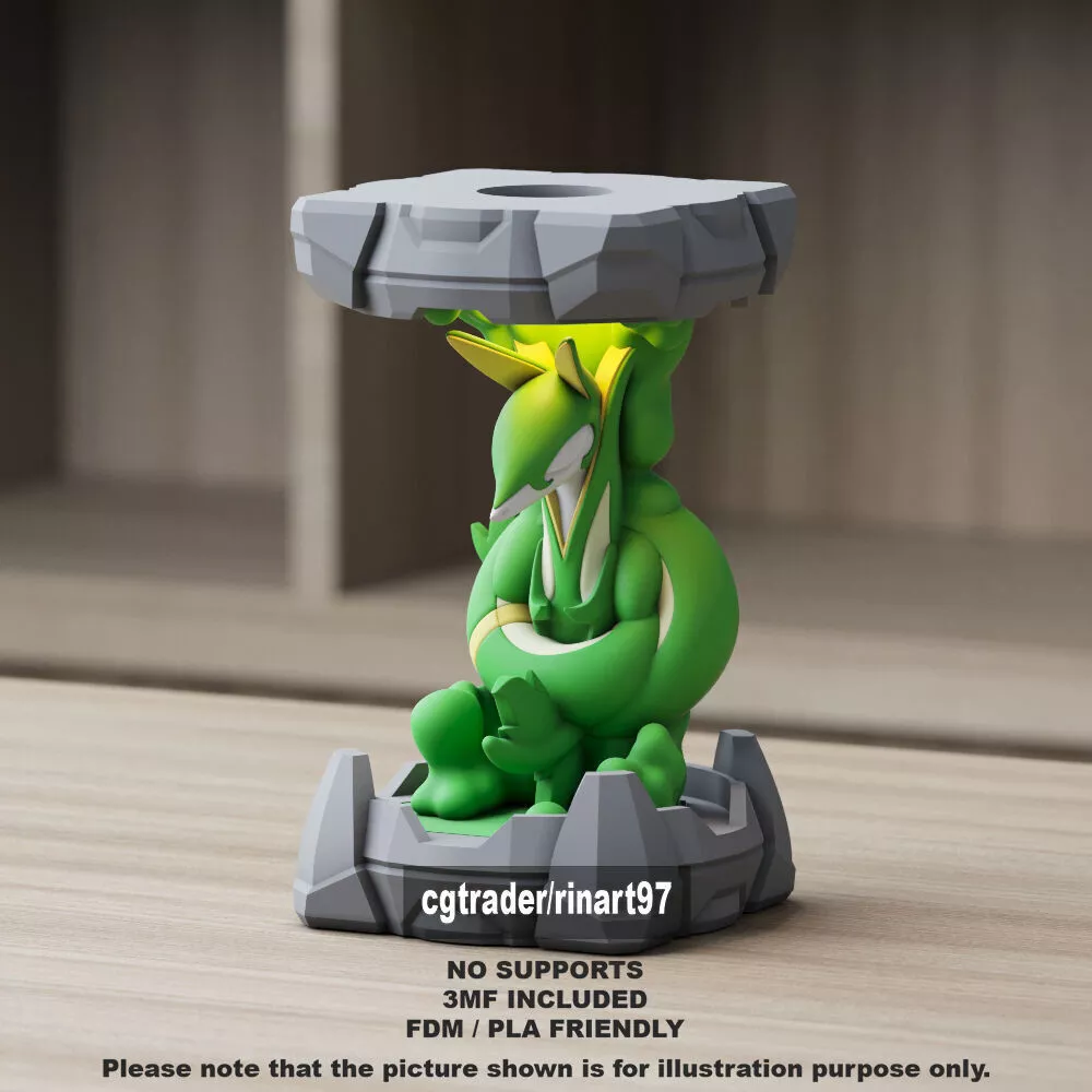 Serperior in the Clone Lab 3D print model