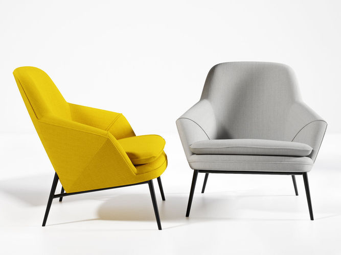 Hug lounge chair 3D model