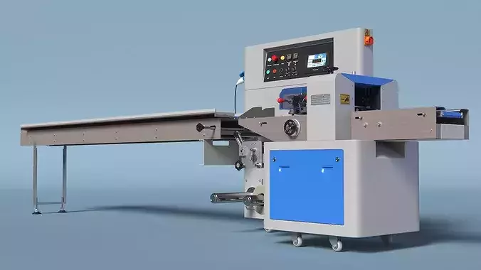 High-Speed Packaging Machine for Small Products 3D model 6