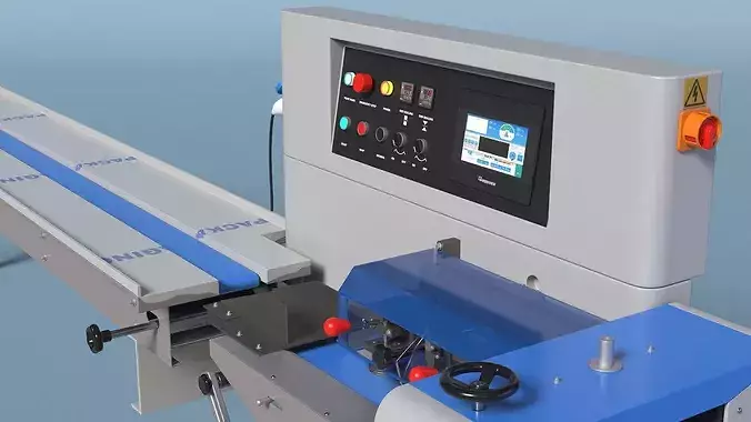 High-Speed Packaging Machine for Small Products 3D model 7