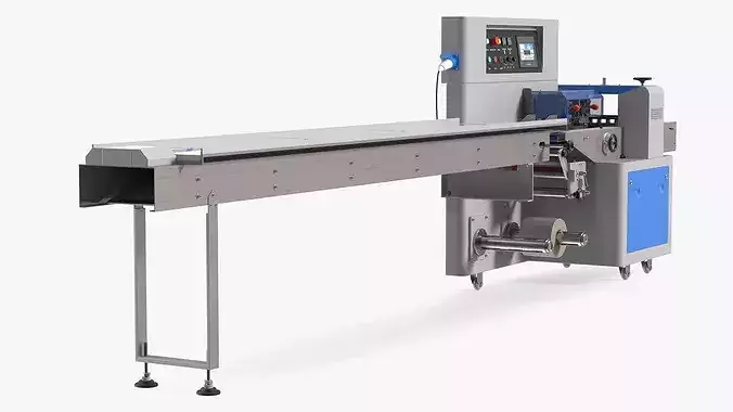 High-Speed Packaging Machine for Small Products 3D model