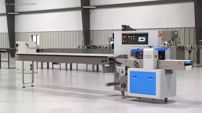 High-Speed Packaging Machine for Small Products 3D model 2