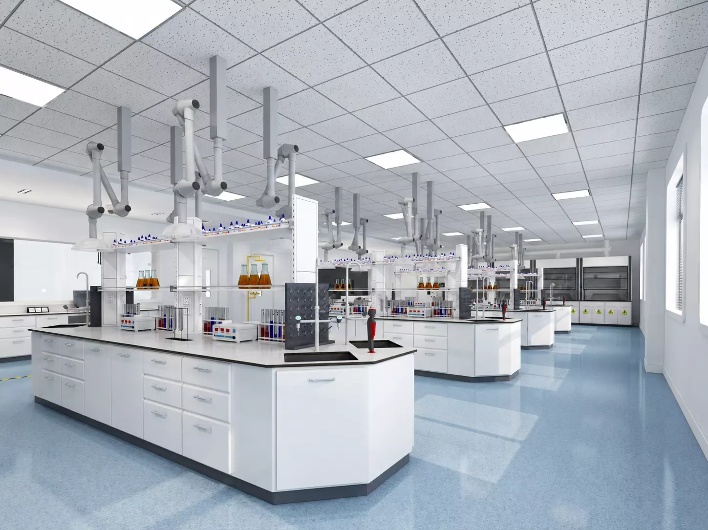 Scientific Laboratory Digital Twin Interior 3D model