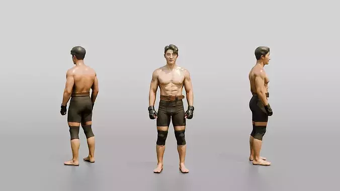 Man Standing in Gym Pose