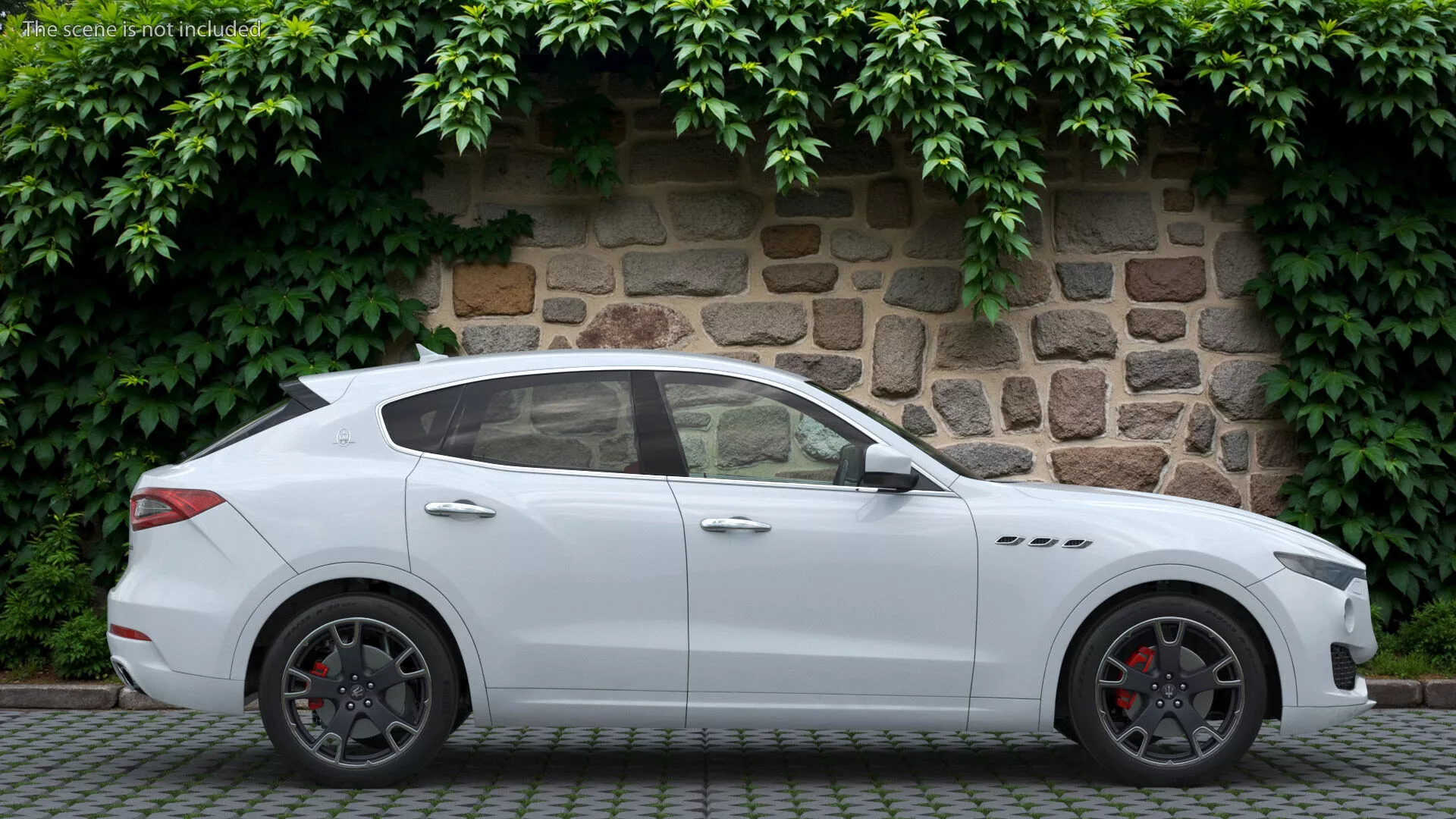 Maserati Levante SUV White Rigged 3D model