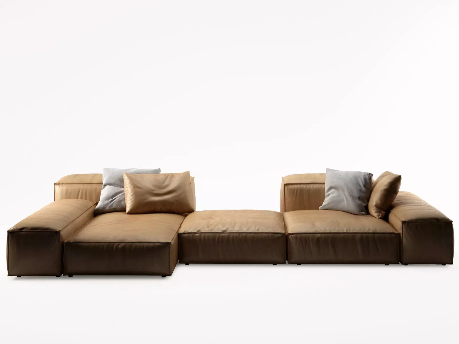 Extrasoft D sectional sofa 3D model_1